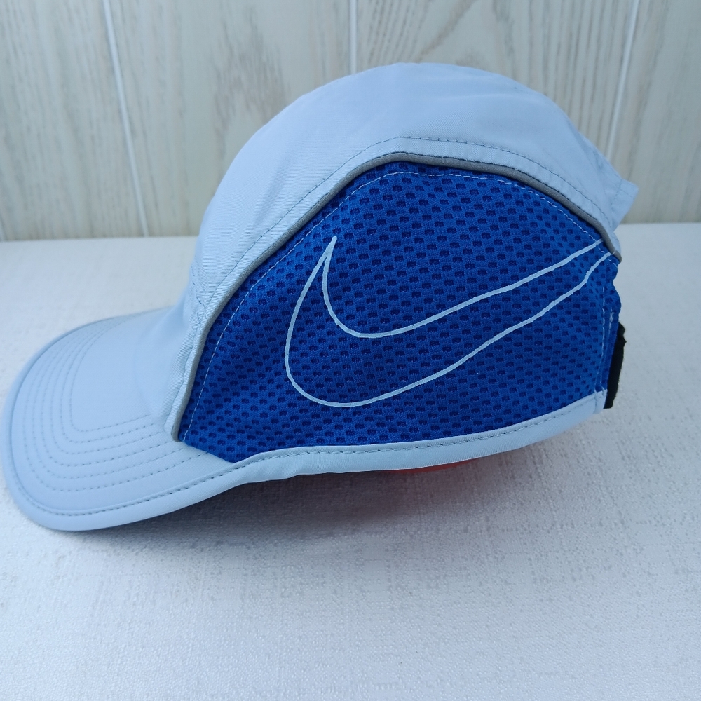 Nike AW84 5 Panel Dri-fit Cap Adult Adjustable Hat Reflective Swoosh Logo OSFM. - Picture 6 of 13